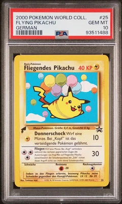 PSA 10 - Flying Pikachu #25 German 2000 Worlds Collection Promo - Pokemon - Image 1 of 4