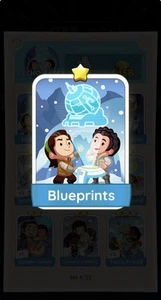 Blueprints-Monoply Go Sticker Fast Sending - Picture 1 of 1