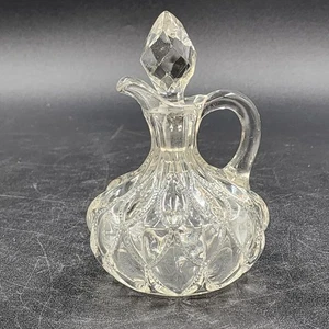 Clear Cruet with Stopper EAPG Fostoria Glass Frisco Line 1229 Vintage 1890-1905 - Picture 1 of 13