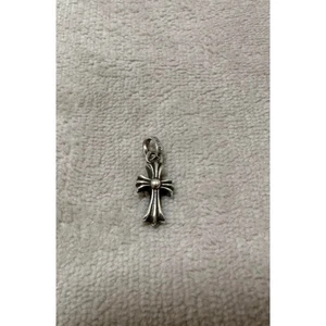 Chrome Hearts Ch Cross Baby Fat Charm Pendant Top Necklace Silver from Japan - Picture 1 of 4