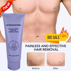 Permanent Hair Removal Cream Painless Stop Hair Growth Inhibitor Remover Smooth - Picture 1 of 11