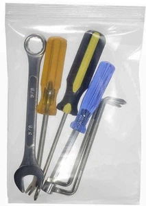 6" x 8" 8 Mil Extra Resistente alle Forature Trasparente Chiudibile... - Foto 1 di 2
