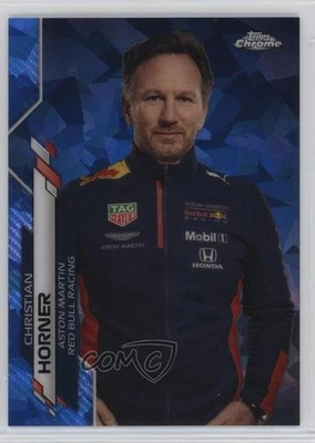 2020 Topps Chrome Sapphire Edition Formula 1 F1 Crew Christian Horner Rookie RC - Image 1 of 2