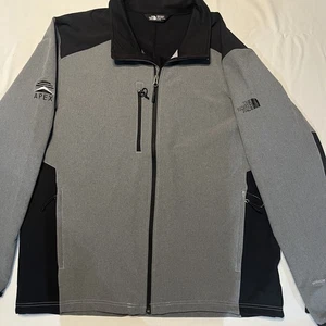 The North Face Men's Apex Windwall Jacket Gray Black XL Full Zip NWOT - Picture 1 of 10