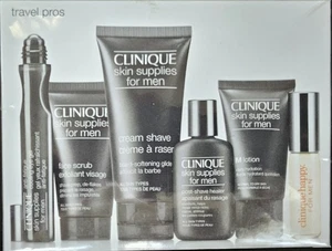 CLINIQUE LUXURY TRAVEL GIFT SET MEN SKINCARE/GROOMING - 6 PIECES - Picture 1 of 6