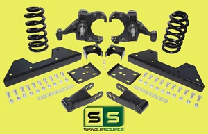 6" Front  7" - 8" Rear Drop Kit FOR 73 - 87 Chevrolet GMC C10 C15 1.25"Rotors - Picture 1 of 2