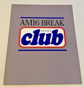 Brochure de vente CITROEN AMI 6 Break Présentation CLUB - Non Daté - Bel Etat. - Foto 1 di 3