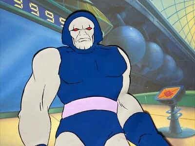 Super Friends Animación Celda Darkseid 1973 Vintage Dibujos Animados Arte DC COMICS I16 Foto 1 de 2