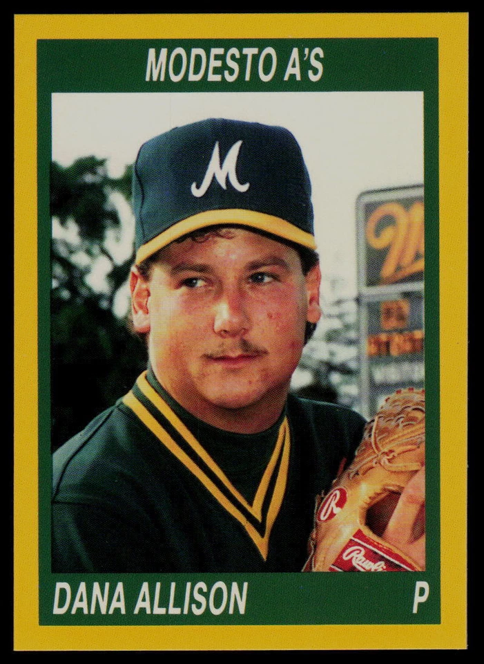 1990 Cal League Dana Allison  Modesto A's - Image 1 of 2