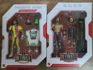 Lote de figuras WWE Ultimate Edition Serie 8 Edge & Macho Man Randy Savage nuevas 2021 - Imagen 1 de 10