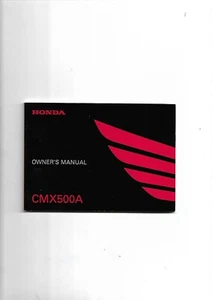 Owner's manual Honda CMX500A of 2016 new free transport in the world - Picture 1 of 1