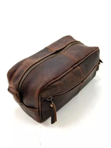 Büffelleder Rucksack und Toilettenkombination aus Leder - Bild 1 von 10