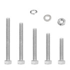 M5 Nuts and Bolts Set,Stainless Steel Hex Bolts Sets with Washers, Longer Machin
