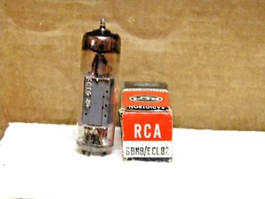 A VINTAGE RCA/AMPEREX 6BM8/ECL82 NOS/NIB VACUUM TUBE - Picture 1 of 2