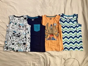 Spotted Zebra Sleeveless T-Shirts 4-Pack Collection (Lot Of 4) Youth XS (4-5) - Picture 1 of 10