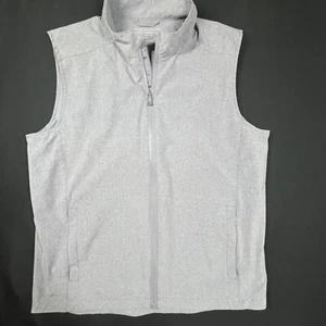 Holderness & Bourne The Conrad Vest Full Zip Heathered Gray Golf Lightweight L - Picture 1 of 11
