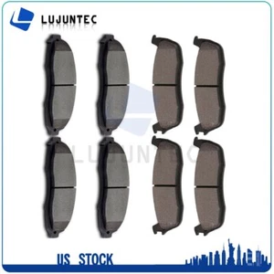 Front Rear Metallic Brake Pads For Ford F-150 Heritage Lincoln Blackwood - Picture 1 of 7