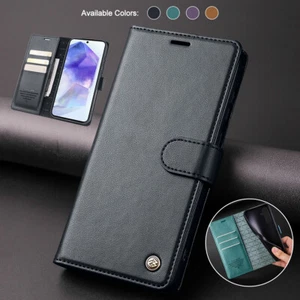 Für Samsung Galaxy S24 Ultra S23 S22 S20FE Flip Leder Wallet Case Ständer Hülle - Bild 1 von 32