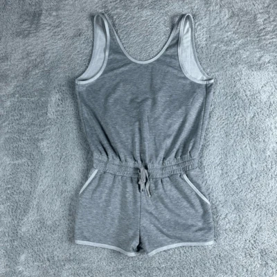 Mameluco sin mangas Fabletics gris medio sudor cruzado espalda años 80 gimnasio Foto 1 de 4