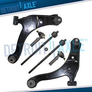 6pc Front Suspension Control Arm Tie Rod Kit For Dodge Plymouth Neon SX 2.0
