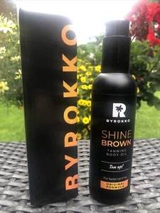 1 X Byrokko SHINE BROWN Öl Bräunungsbeschleuniger Solariumkosmetik Körperpflege - Bild 1 von 9