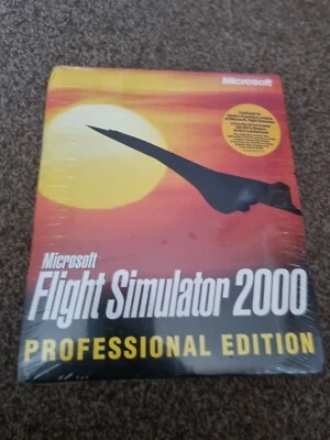 Microsoft Flight Simulator 2000 Professional Edition Big Box Brand New Sealed - Image 1 of 4