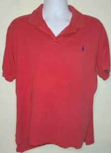 MENS RALPH LAUREN POLO SS SHIRT, RED, Size L Large    - Picture 1 of 4
