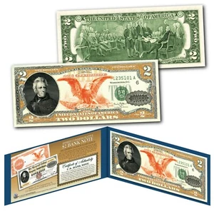 1882 Series Andrew Jackson $10,000 Gold Certificate designed on a Modern $2 Bill - Picture 1 of 3