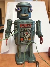 Robot R35 Japan Masudaya Battery Remote Tin 1950’s Japan Original 