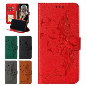 Feather Flower Wallet Phone Case For Google Pixel 9 8 7 6 Pro XL 5 4 6A 7A 8A 4A - Picture 1 of 26