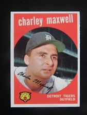 1959 Topps Baseball Card #481 Charley Maxwell (NM)
