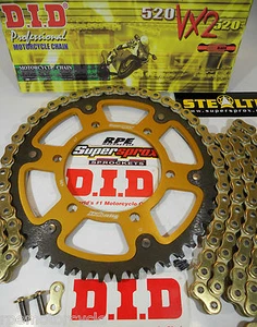 YAMAHA XJ6 09-15 DID Gold X-Ring SUPERSPROX CHAIN AND SPROCKET KIT *Quick Accel - Picture 1 of 5