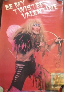 TWISTED SISTER BE MY TWISTED VALENTINE POSTER 21" x 30" ROCK VINTAGE - Picture 1 of 1