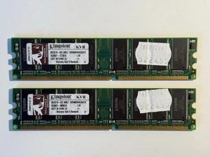 512 MB DDR RAM - Kingston KVR400X64C3A/512 512MB 400MHz Arbeitsspeicher 2,6V - Bild 1 von 2
