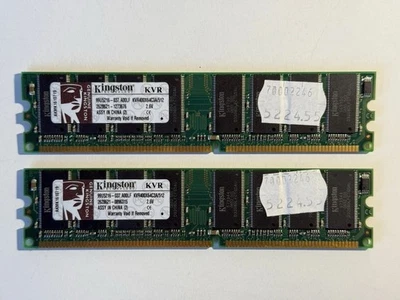 512 MB DDR RAM - Kingston KVR400X64C3A/512 512MB 400MHz Arbeitsspeicher 2,6V - Bild 1 von 2