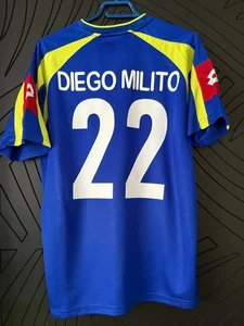 Diego Milito #22 Jersey Real Zaragoza Football Shirt Lotto M Trikot Spain Soccer - Picture 1 of 4