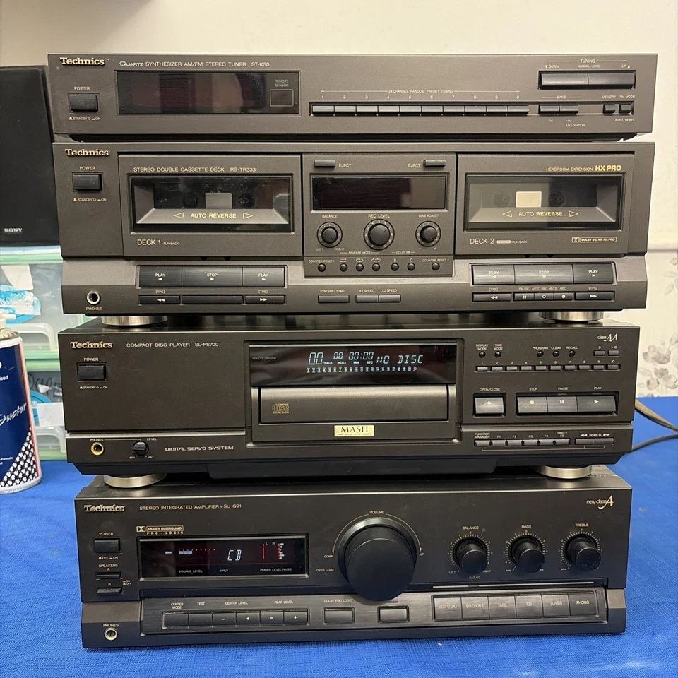 Vintage Technics Stereo SU-G91 / RS-TR-333 / SL-PS700 / ST-K50 Tested Working. - image 1 of 4