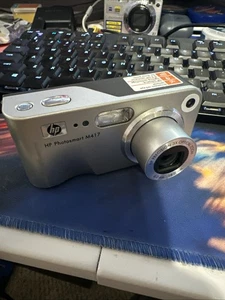 HP Photosmart M417 5.2MP Compact Digital Camera Silver Tested Ships Free - Picture 1 of 5