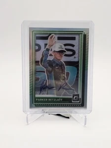 2025 Donruss Racing NASCAR Optic Parker Retzlaff Auto #34 Prizm Silver - Picture 1 of 2