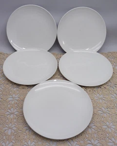 Centura by Corning White Coupe All White Bread and Butter Plates 6 1/2" Set of 5 - Picture 1 of 7