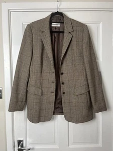 Gerry Weber Check Wool Blazer UK 12 - Picture 1 of 12