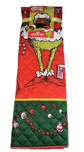 Edredón Dr Seuss Grinch tamaño doble reversible ropa de cama vacaciones de Navidad rojo - Imagen 1 de 3