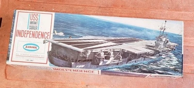 1/600 AURORA USS INDEPENDENCE AIRCRAFT CARRIER Unbuilt Unpunched 1963 - Image 1 of 4