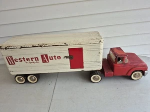 VINTAGE ADVERTISING WESTERN AUTO STORE DELIVERY TRUCK,STRUCTO TOY 1960'S,1970'S - Picture 1 of 10