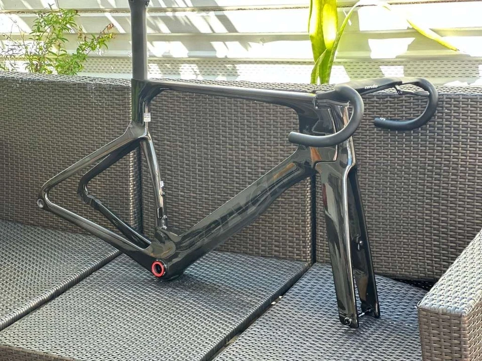 Manillar Cervelo S5 2026 Tamaño 56cm 120mmx38mm Cerámica BB Cinco Negro  Foto 1 de 1