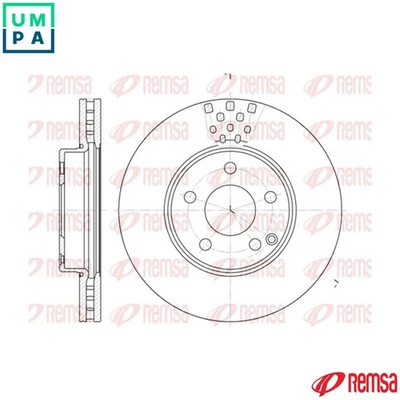 2x BRAKE DISC 6676.10 FOR MERCEDES-BENZ M271.956/941 1.8L OM646.821/961 2.1L - Image 1 of 4