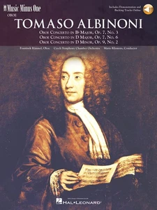 Albinoni Oboe Concerti B-flat Op 7 No 3 D Major No 6 Sheet Music Book Audio - Picture 1 of 1