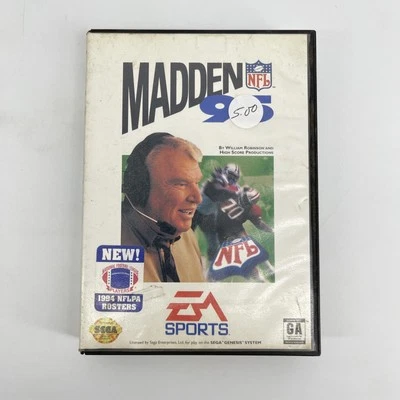 Madden NFL '95 (Sega Genesis, 1994) Cart and Box Only | Tested - Image 1 of 4