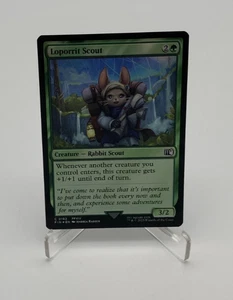 Magic The Gathering Trading Card TCG MTG Final Fantasy Loporrit Scout Foil 0192 - Picture 1 of 4
