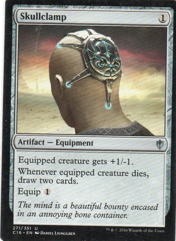MTG: Commander 2016: Skullclamp: Lightly Played Condition - Image 1 of 1